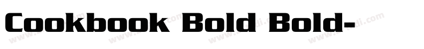 Cookbook Bold Bold字体转换